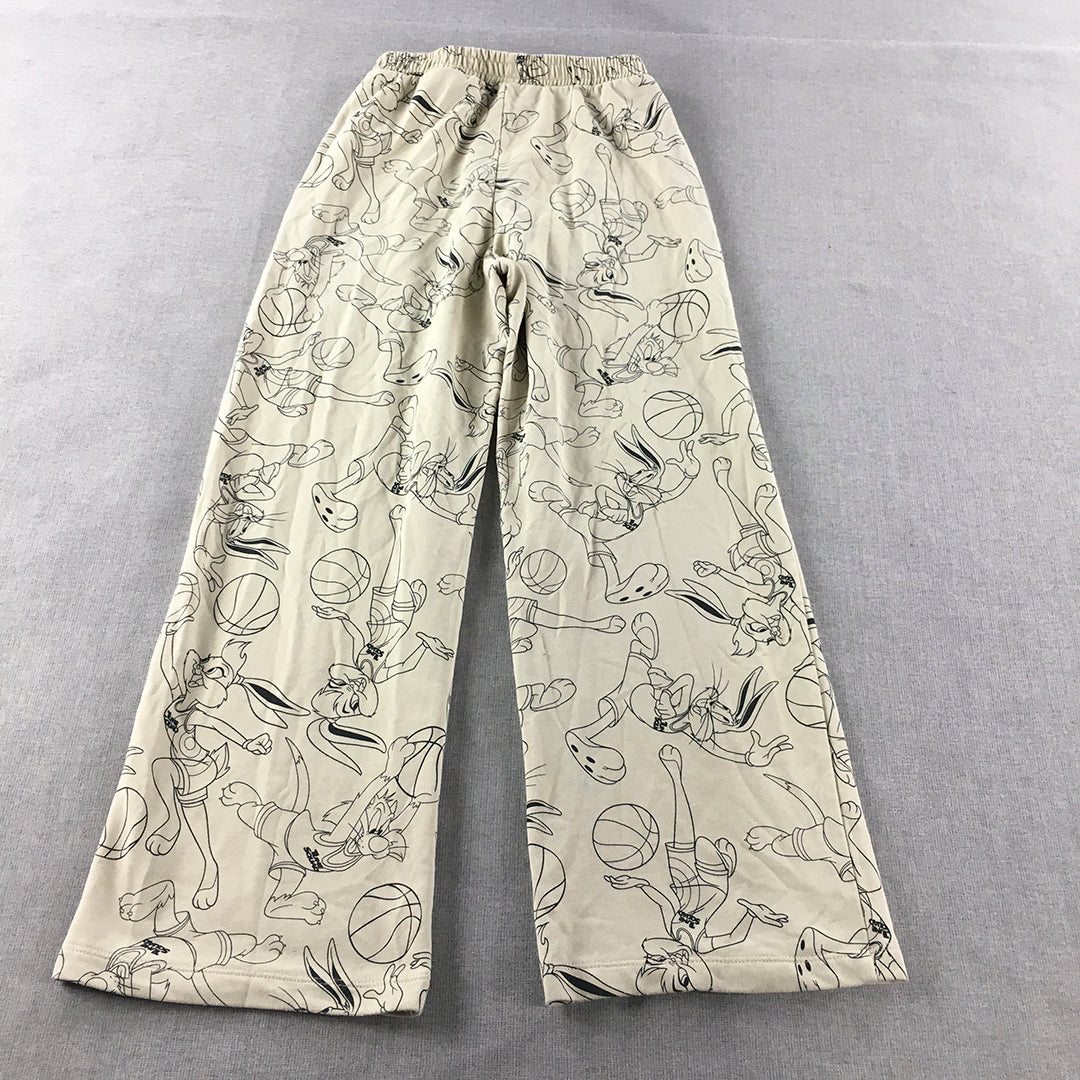 Space Jam H&M Kids Pants Size 11 - 12 Years Grey Elastic Waist