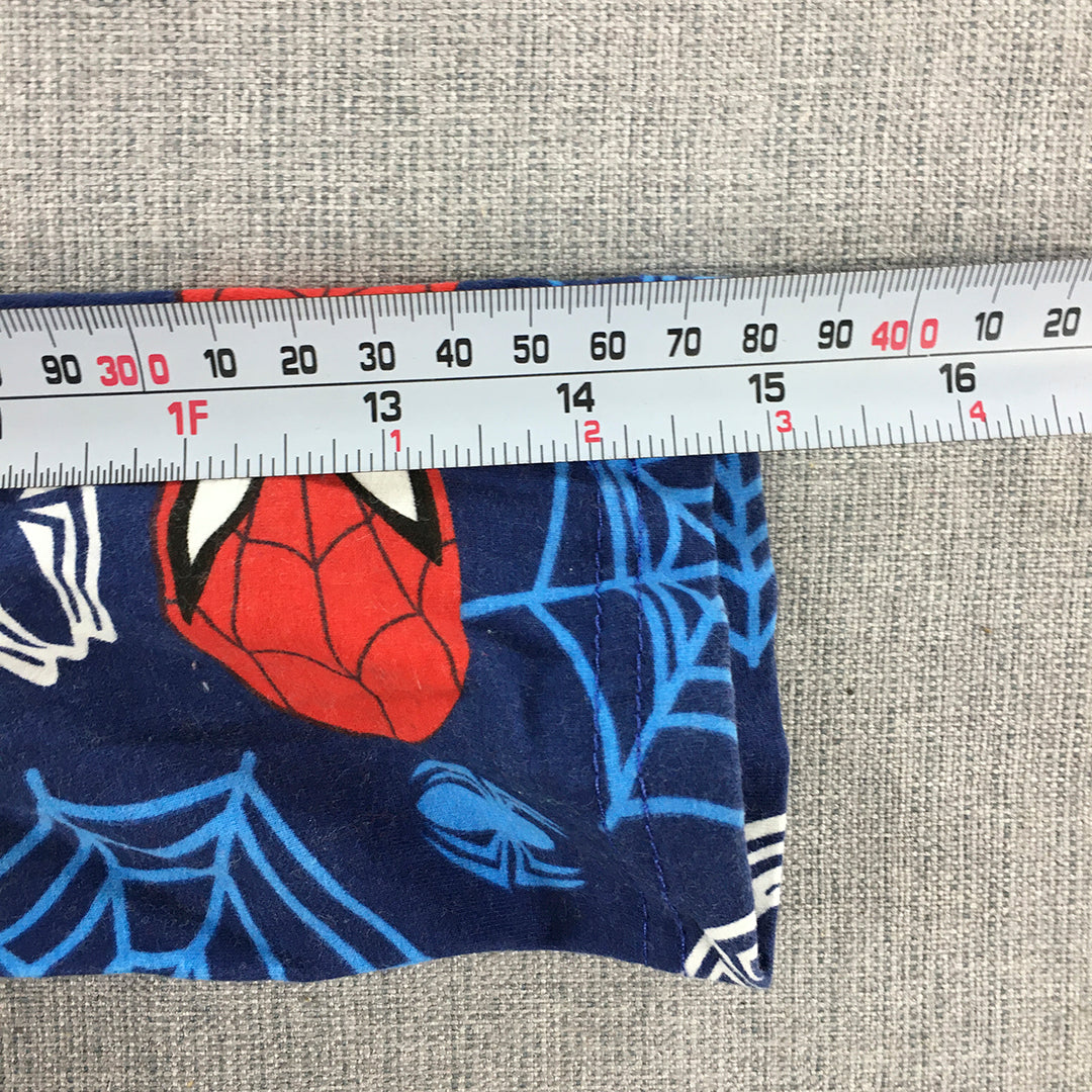 Marvel Spider-Man Kids Boys Pajama Pants Size 4 Blue Elastic Waist Sleepwear