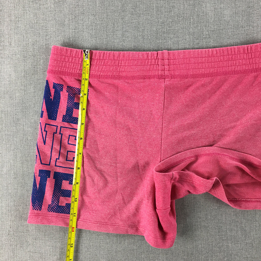 Lorna Lane Womens Shorts Size XS Pink Logo Elastic Waist