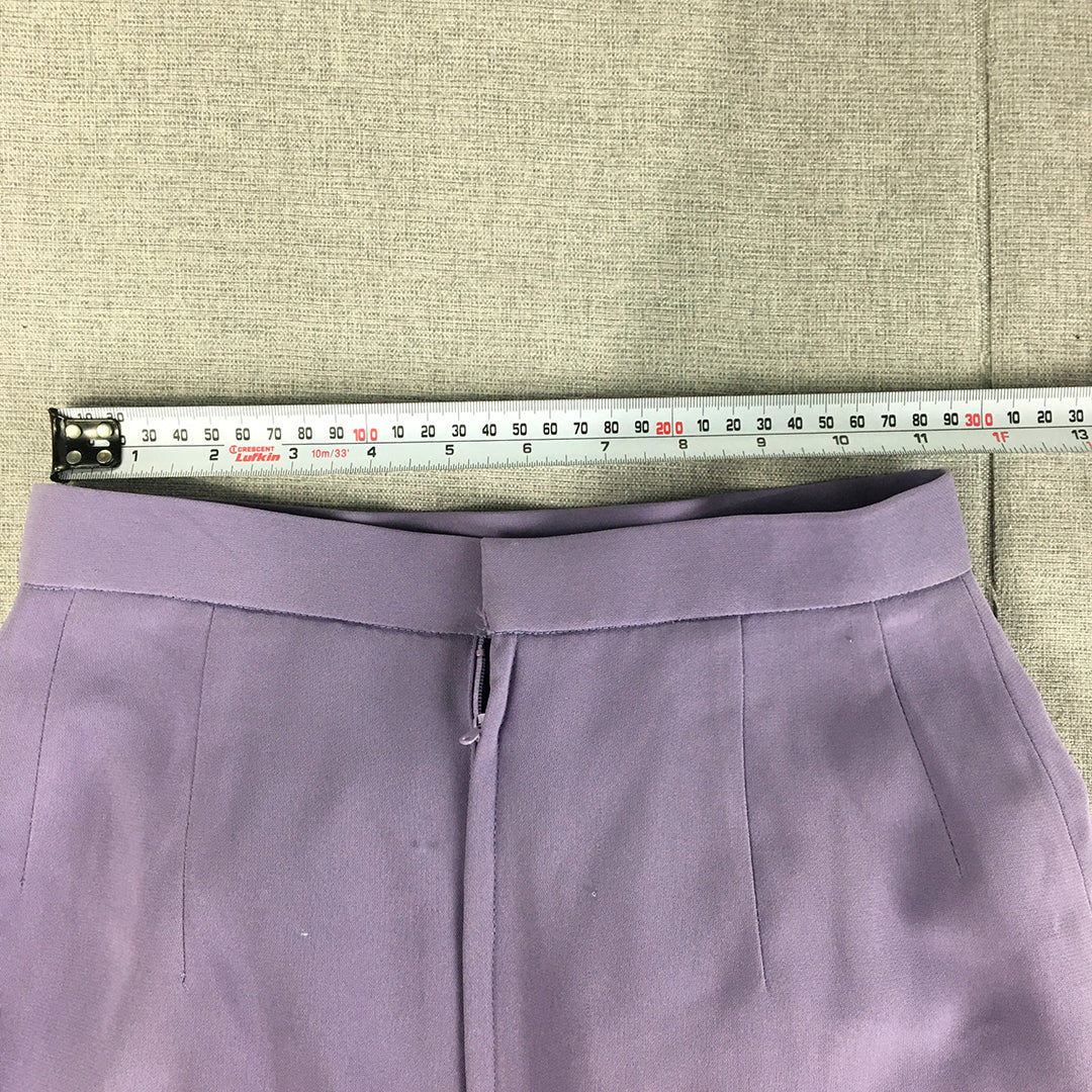 Buci Womens Mini Skirt Size S Purple Back Zip