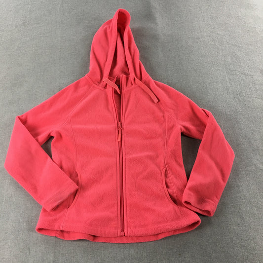 Cape Kids Girls Jacket Size 10 Pink Zip-Up Fleece Windbreaker Hoodie