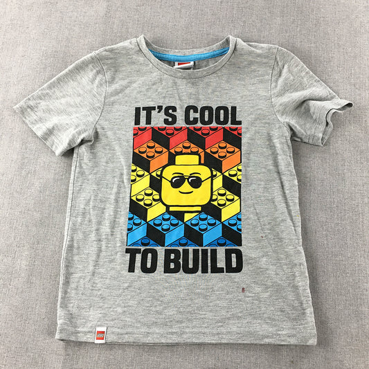 Lego Kids Boys T-Shirt Size 6 Grey Short Sleeve Top