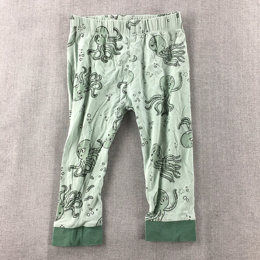 Peter Alexander Baby Pajama Pants Size 2 Green Octopus Sleepwear Toddler