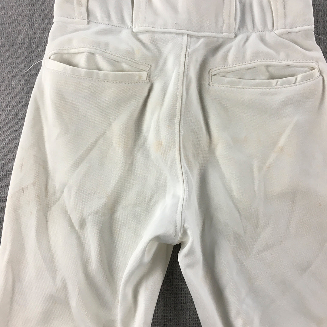 Rawlings Baseball Kids Boys Pants Size S White Knickers Logo