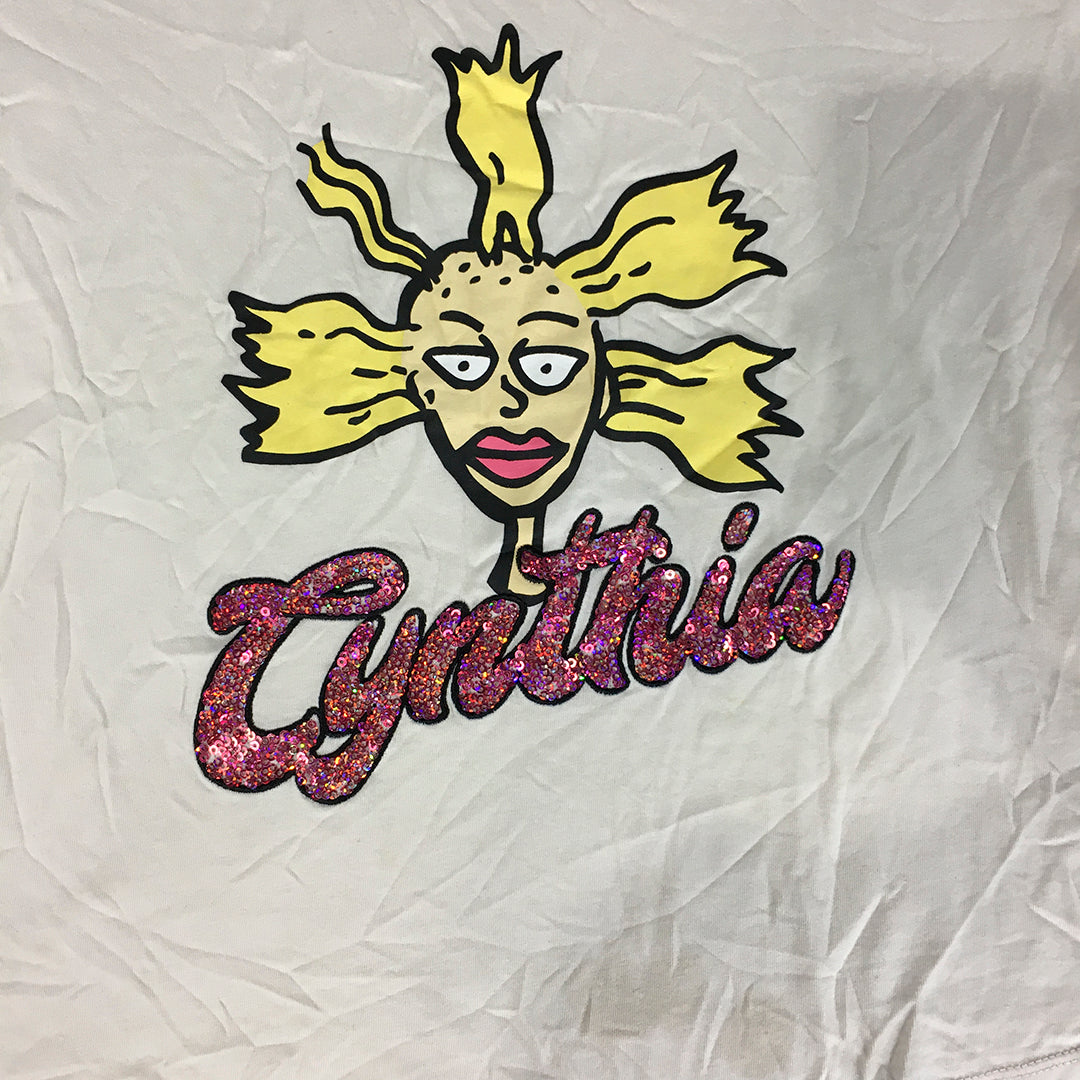 Rugrats Womens T-Shirt Size M Cynthia Short Sleeve Pink Top