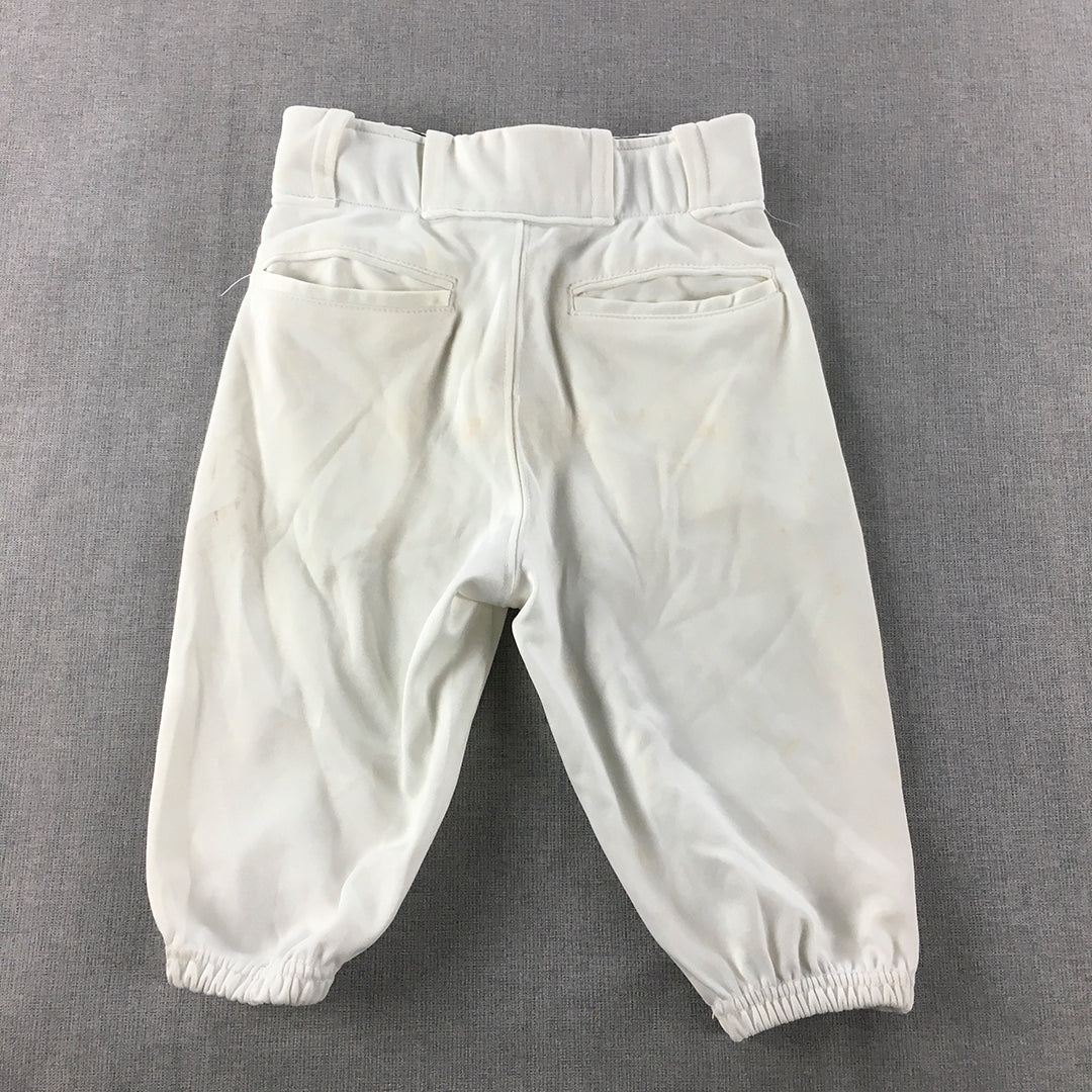 Rawlings Baseball Kids Boys Pants Size S White Knickers Logo