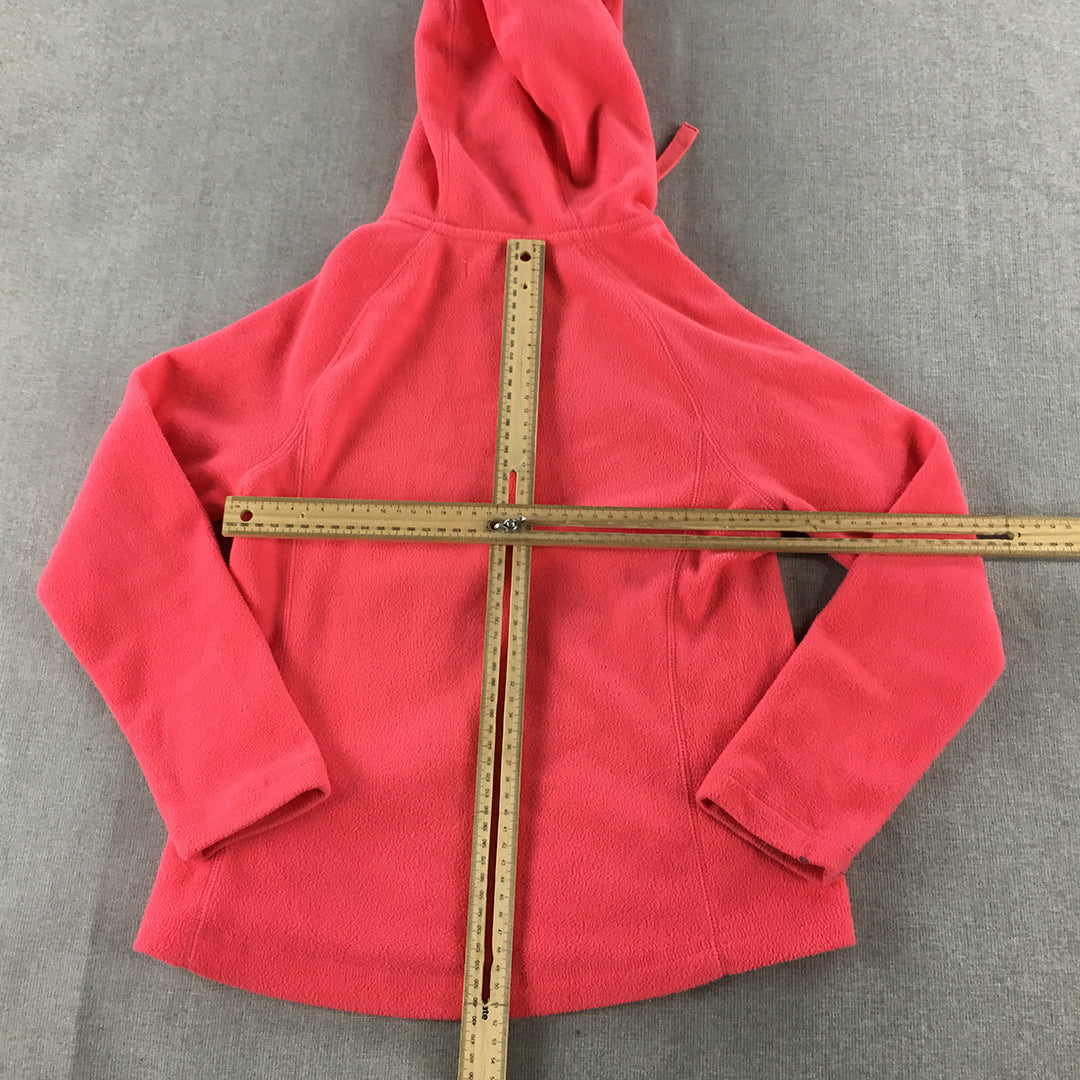 Cape Kids Girls Jacket Size 10 Pink Zip-Up Fleece Windbreaker Hoodie