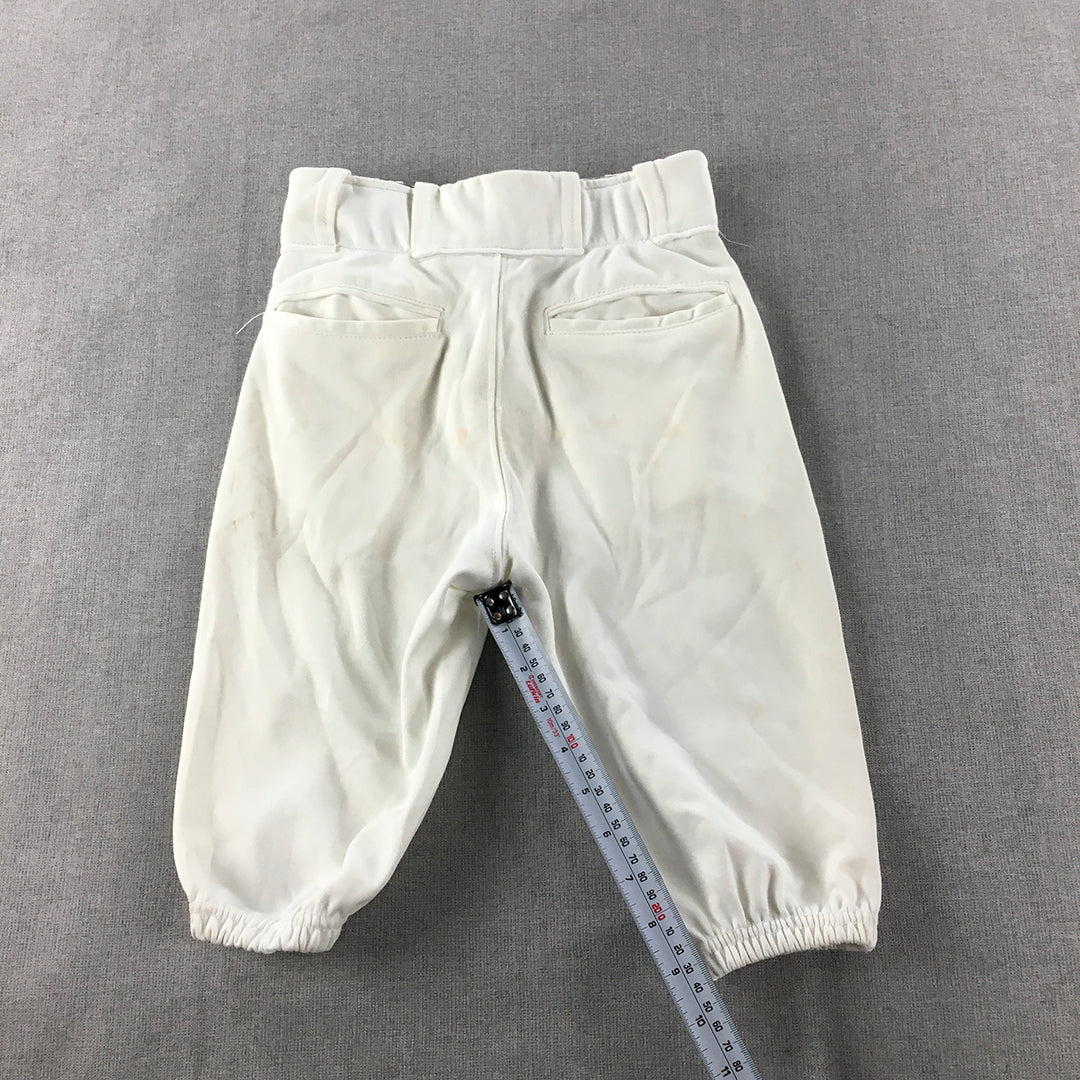 Rawlings Baseball Kids Boys Pants Size S White Knickers Logo