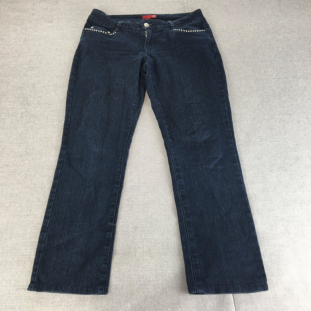 Xrd Denim Womens Jeans Size 12 Blue Skinny Stretch Dark Wash