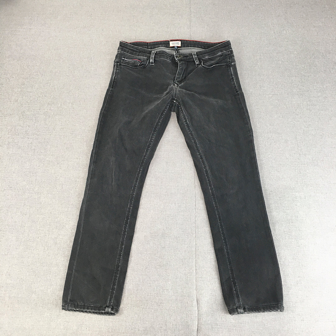 Tommy Hilfiger Womens Skinny Jeans Size 28 Black Stretch Denim