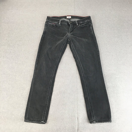 Tommy Hilfiger Womens Skinny Jeans Size 28 Black Stretch Denim