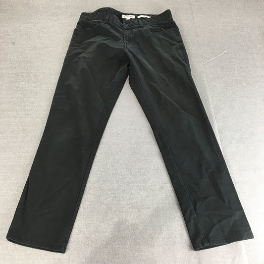 Calvin Klein Mens Chino Pants Size 31 Black Slim Straight Pockets Trousers