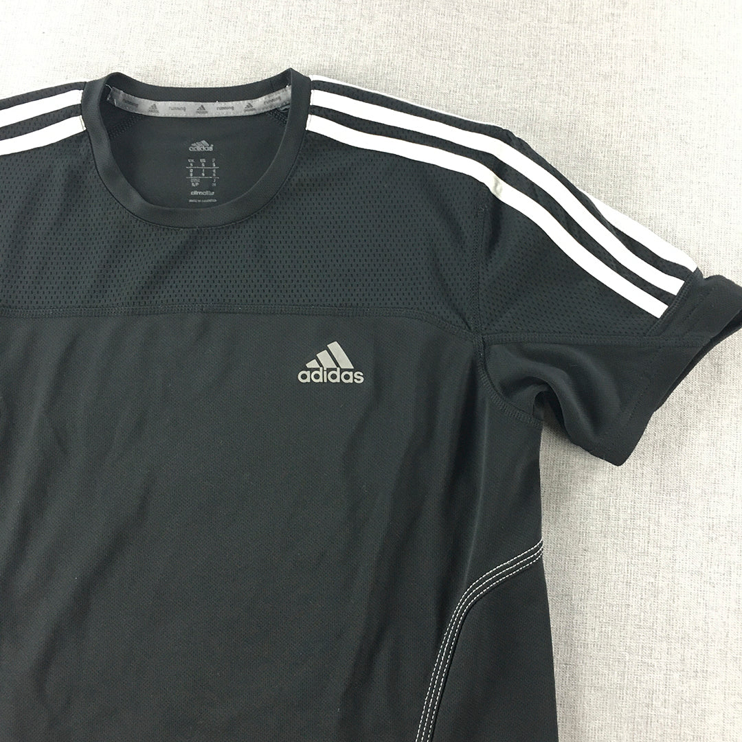 Adidas Mens T-Shirt Size S Black Climalite Short Sleeve Tee