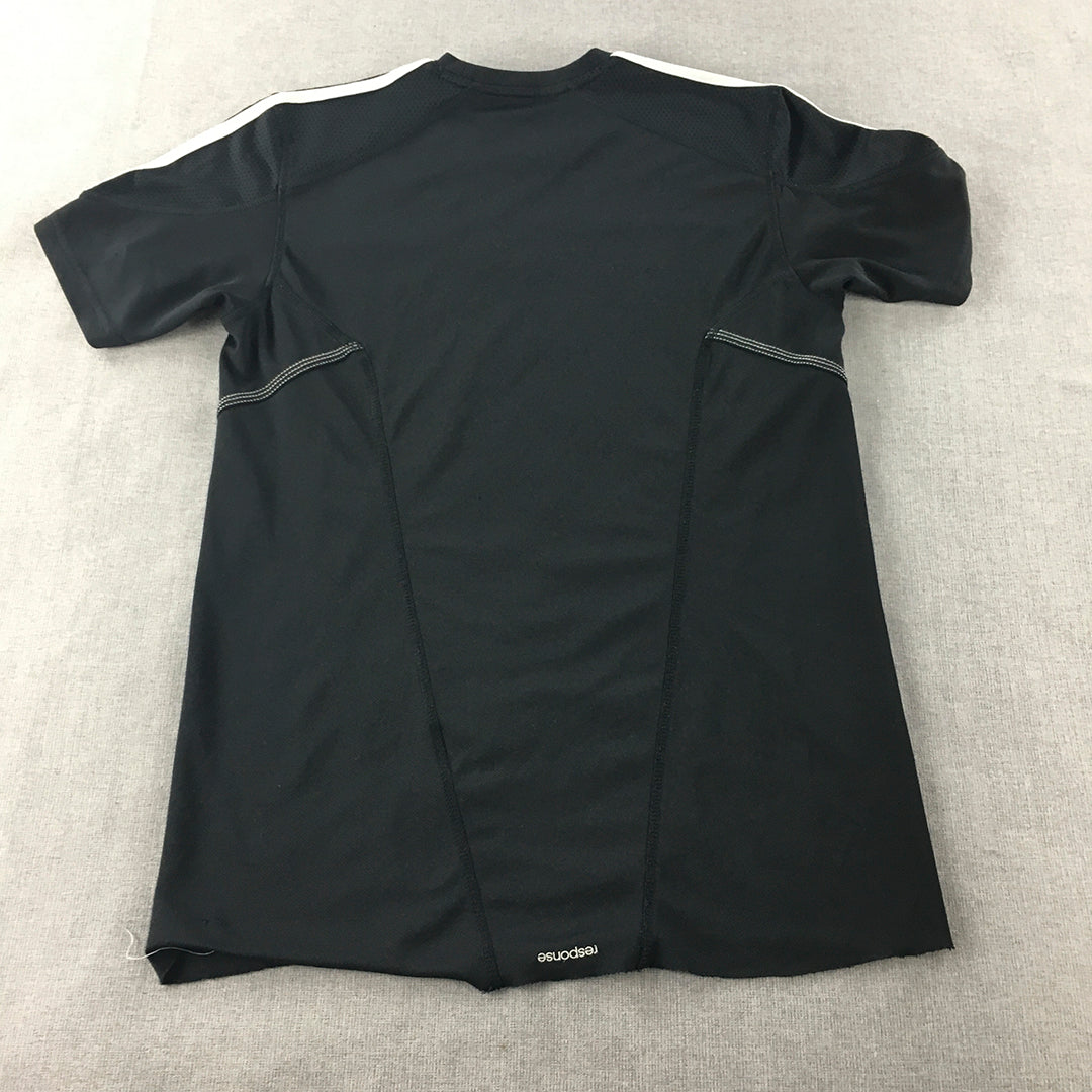 Adidas Mens T-Shirt Size S Black Climalite Short Sleeve Tee