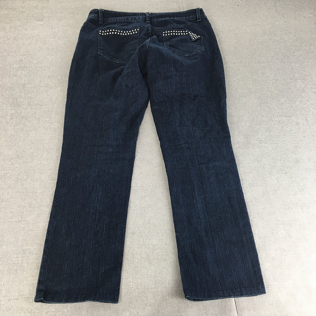 Xrd Denim Womens Jeans Size 12 Blue Skinny Stretch Dark Wash