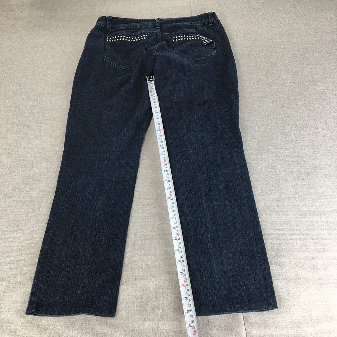 Xrd Denim Womens Jeans Size 12 Blue Skinny Stretch Dark Wash