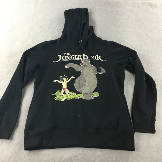 The Jungle Book Womens Hoodie Sweater Size M Black Disney Jumper