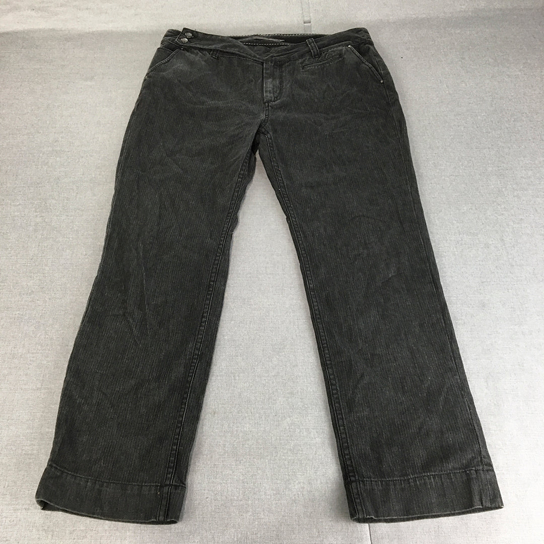 Colorado Womens Jeans Size 16 (W36 x L28) Black Dark Wash Straight Leg Denim