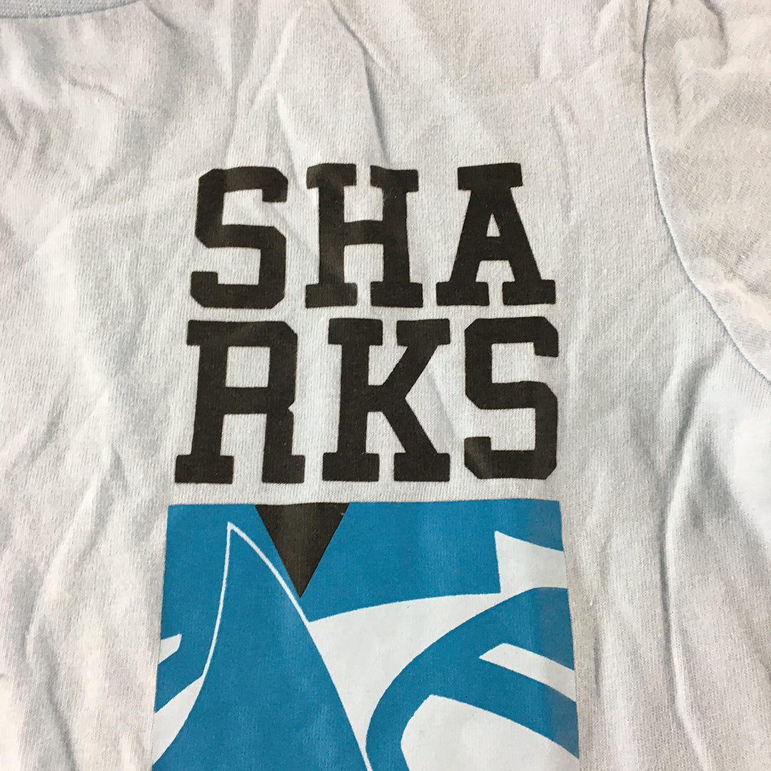 Cronulla Sharks Kids Boys T-Shirt Size 8 Years Blue NRL Rugby League