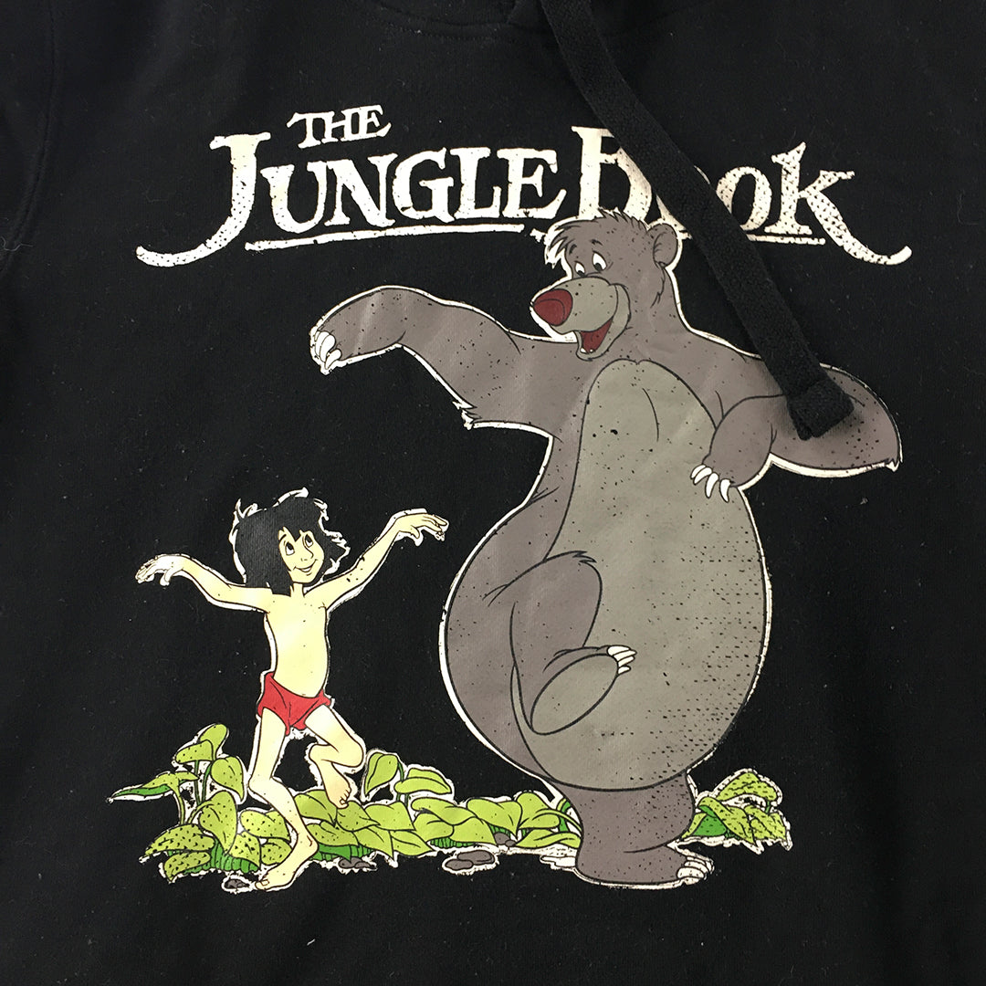 The Jungle Book Womens Hoodie Sweater Size M Black Disney Jumper