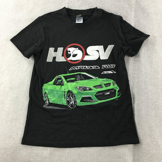 Holden HSV Maloo R8 Kids Boys T-Shirt Size 10 Black Car Auto Short Sleeve