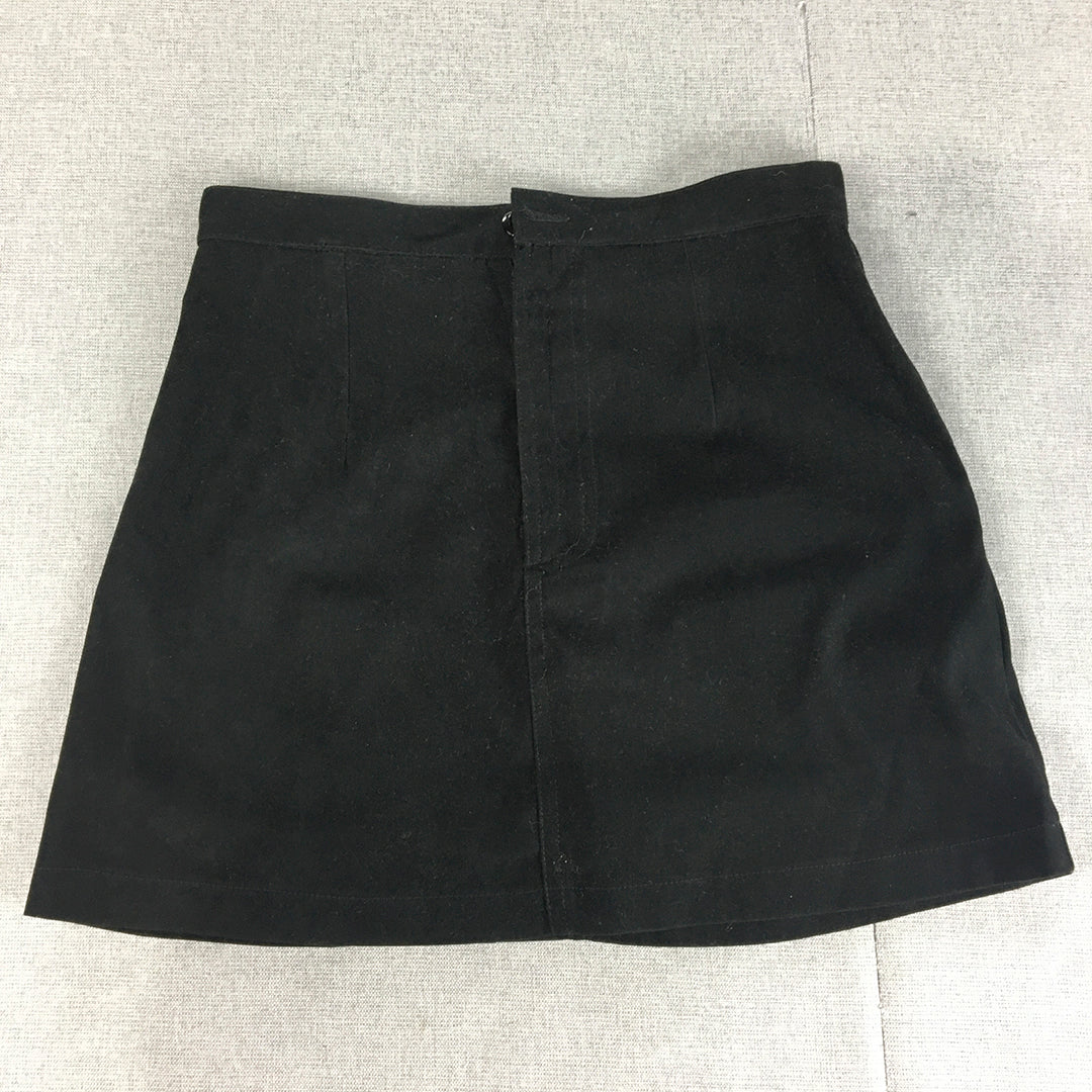 Vinni 18 Womens Mini Skirt Size M Black Pockets