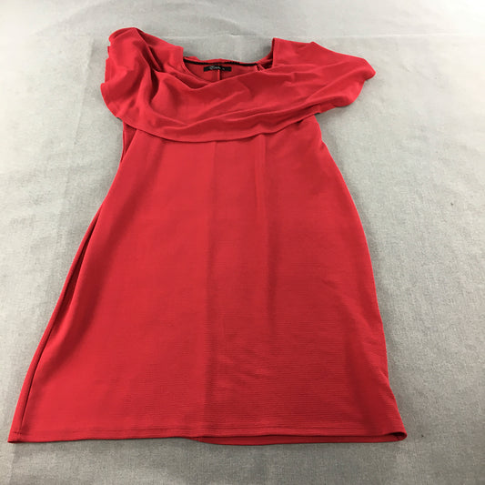 Estelle Womens Mini Dress Size 22 Red Evening Event Party A-Line