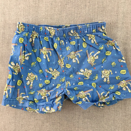 Toy Story Kids Pajama Shorts Size 3 Toddler Blue Elastic Waist Sleepwear