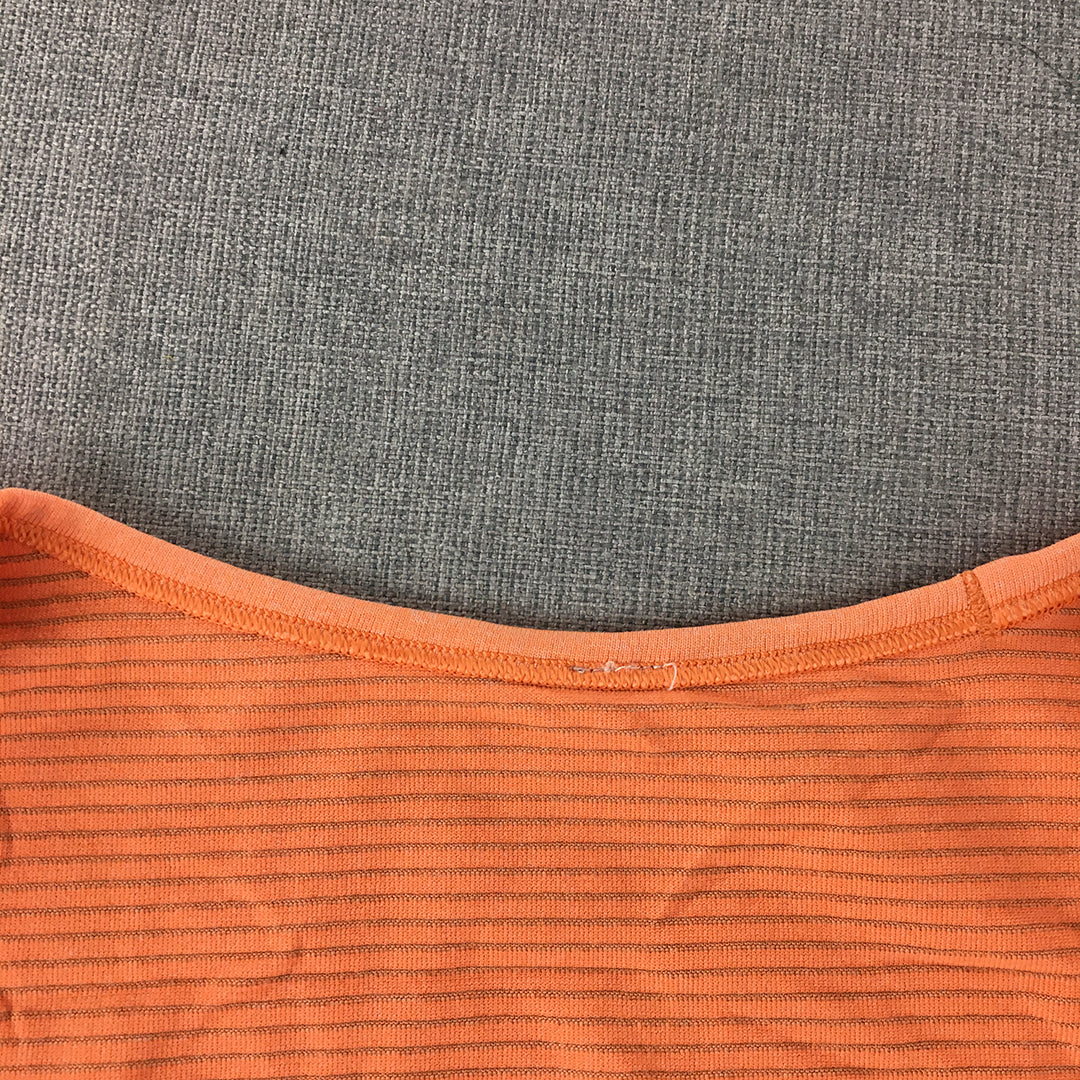 Lululemon Womens Tank Top Size 10 (AU 14) Orange Sleeveless Shirt