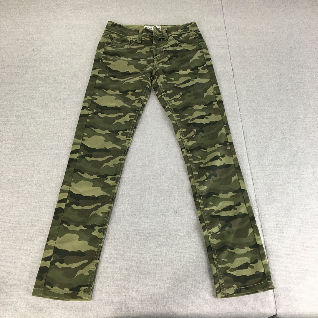 Urban Star Womens Camo Jeans Size 10 Green Skinny Stretch Denim