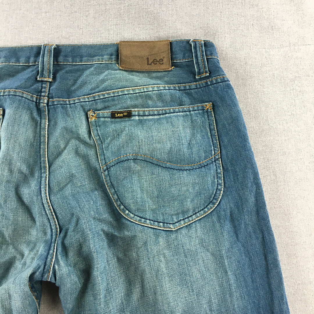 Vintage Lee Mens Jeans Size 38 x 34 Blue Straight Leg Denim