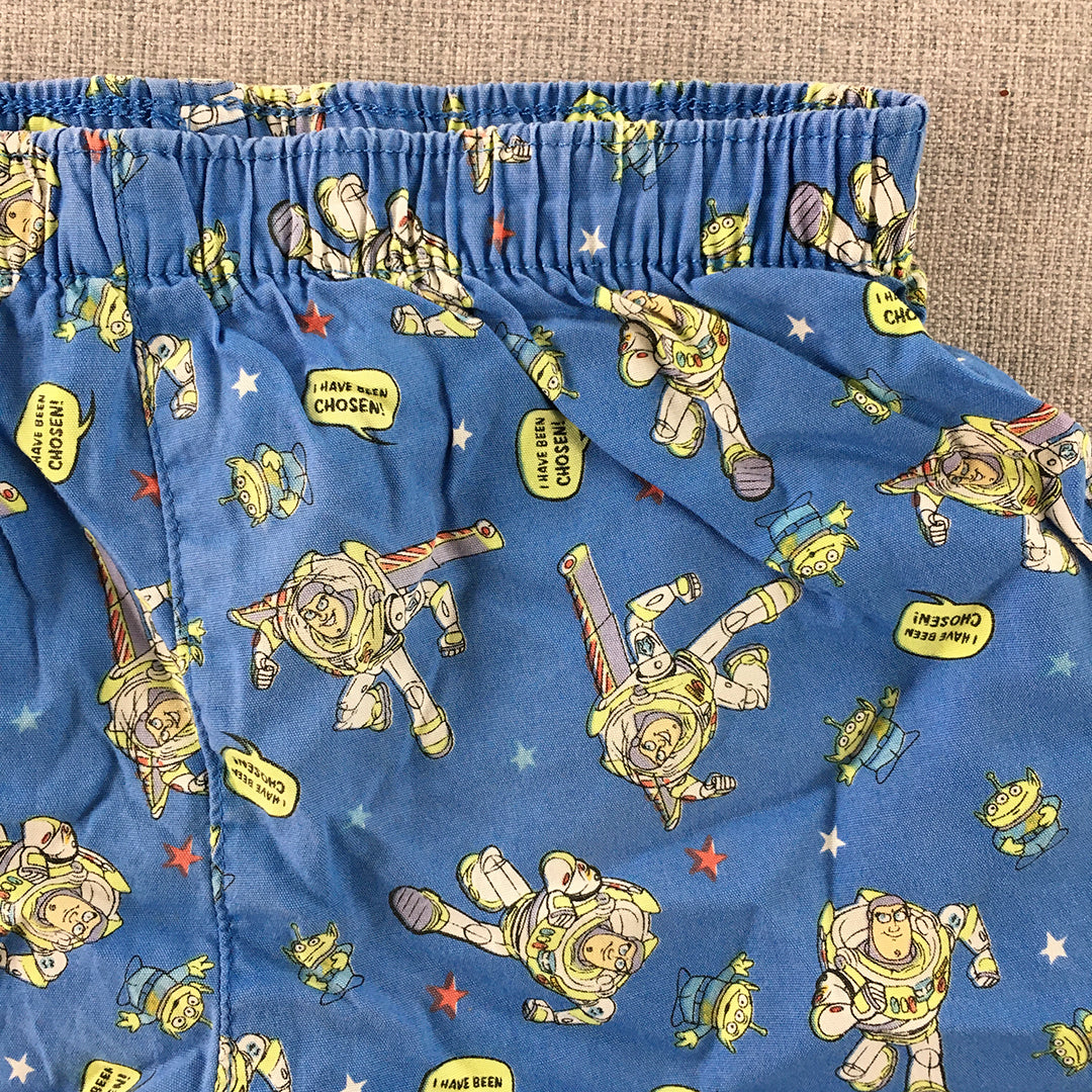 Toy Story Kids Pajama Shorts Size 3 Toddler Blue Elastic Waist Sleepwear