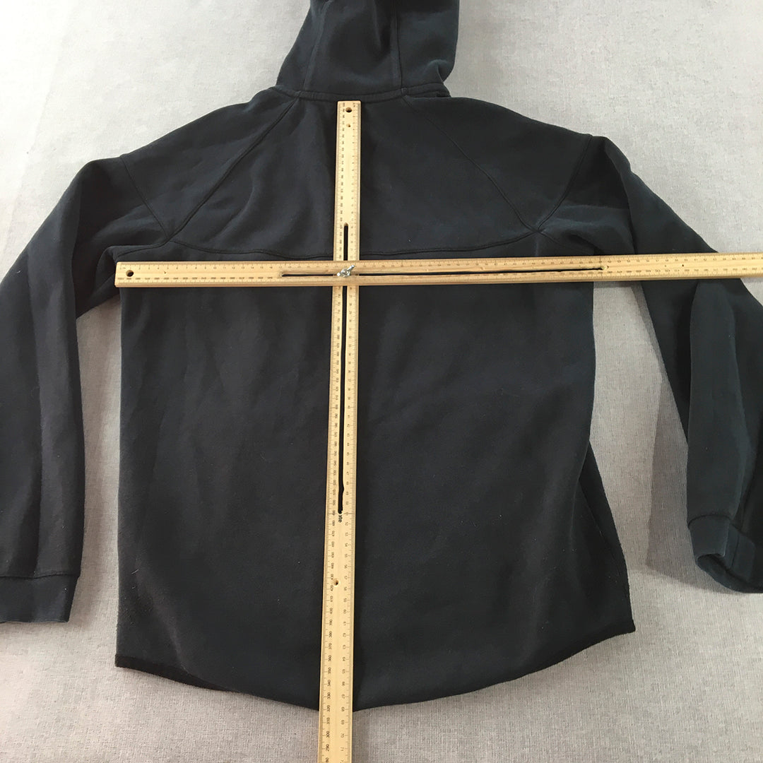 Nike Tech Fleece Mens Hoodie Jacket Size M Black Zip-Up Logo Coat