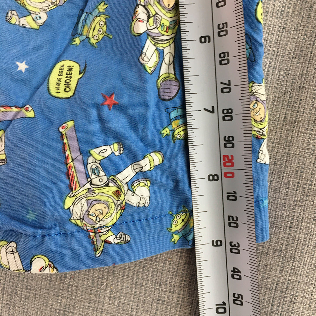 Toy Story Kids Pajama Shorts Size 3 Toddler Blue Elastic Waist Sleepwear