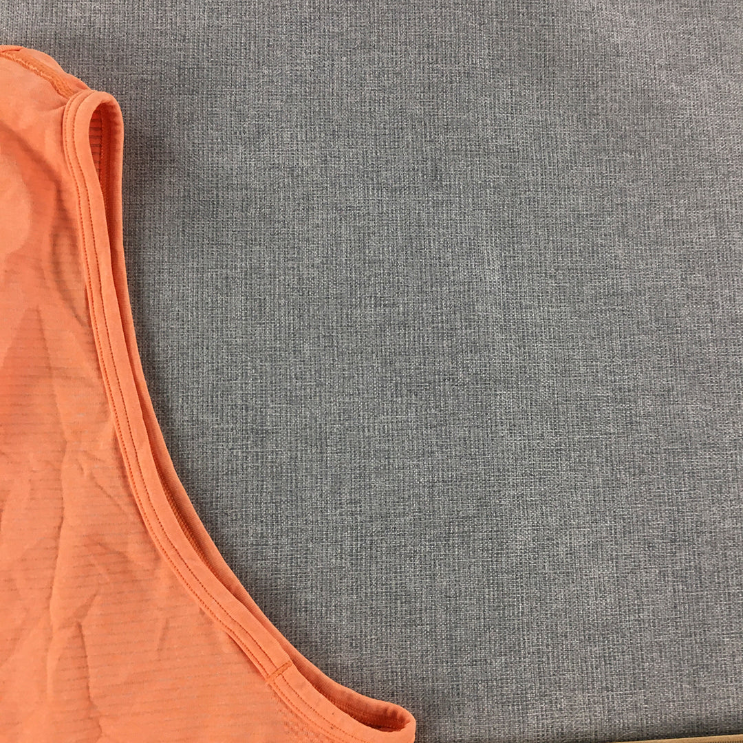 Lululemon Womens Tank Top Size 10 (AU 14) Orange Sleeveless Shirt