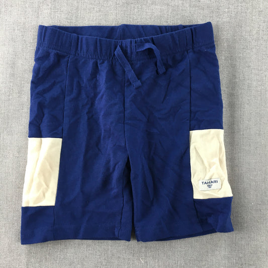 Tahari Kids Toddler Shorts Size 3 Blue White Drawstring Elastic Waist