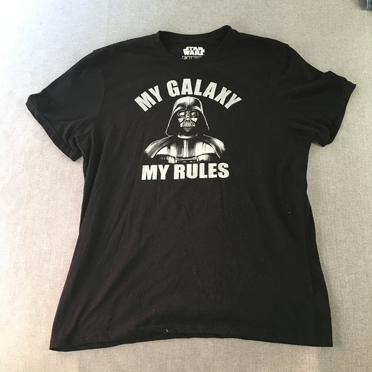 Star Wars Mens T-Shirt Size XL Black Darth Vader Short Sleeve Licensed Tee