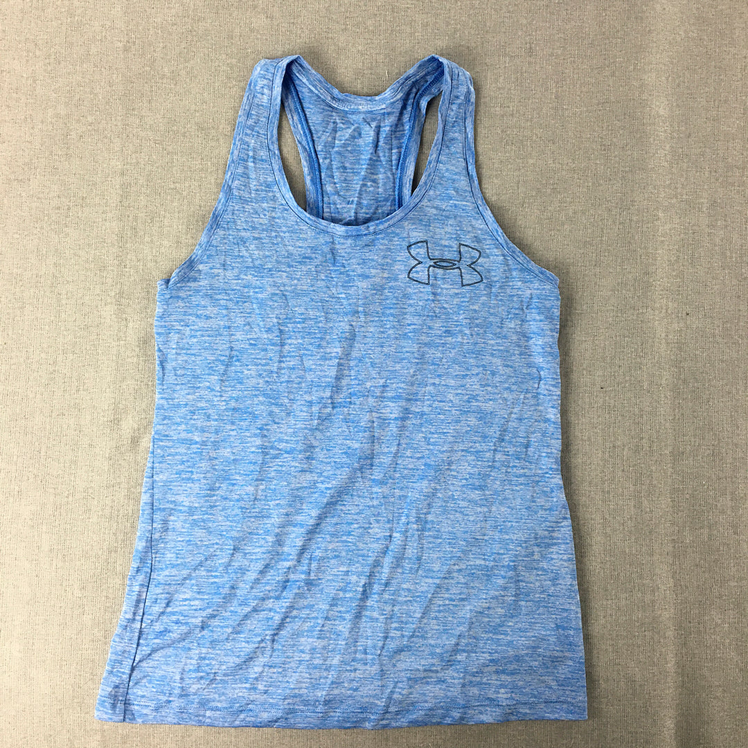 Under Armour Womens Tank Top Size XS Blue Sleeveless Singlet Shirt