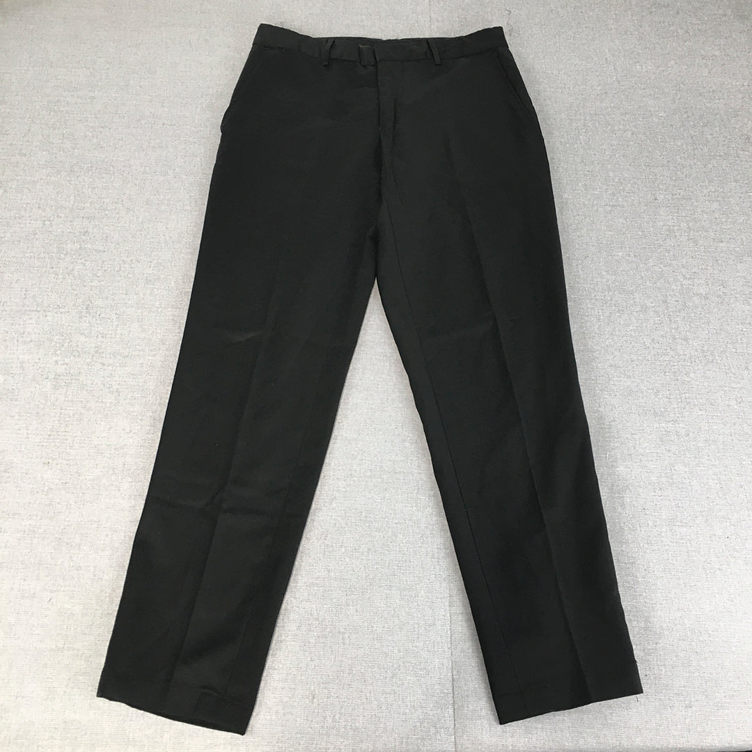 Zara Man Dress Pants Size 31 Black Straight Pockets Formal