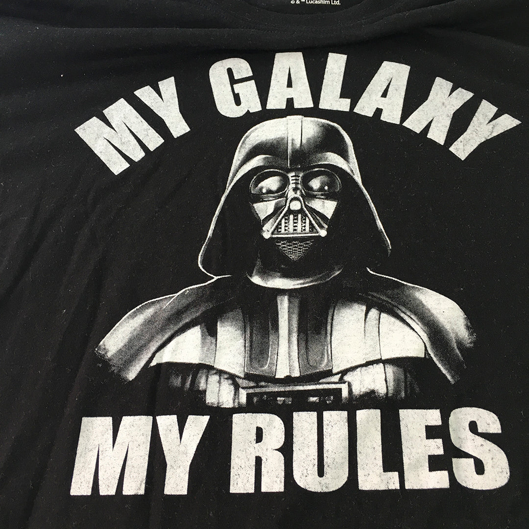 Star Wars Mens T-Shirt Size XL Black Darth Vader Short Sleeve Licensed Tee