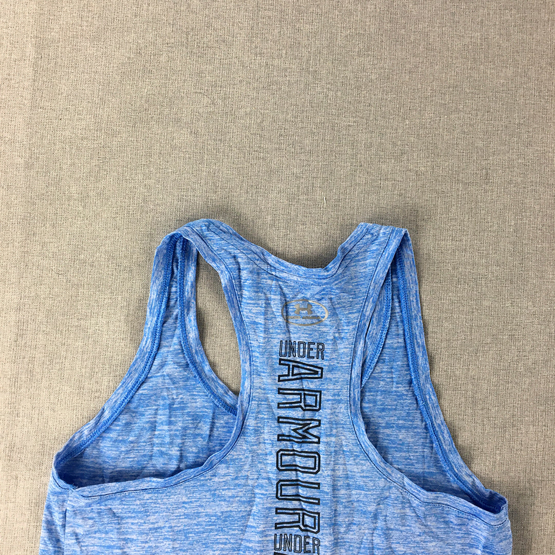 Under Armour Womens Tank Top Size XS Blue Sleeveless Singlet Shirt