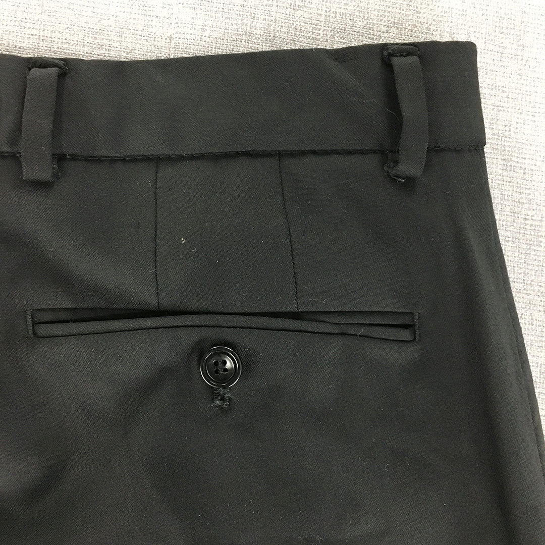 Zara Man Dress Pants Size 31 Black Straight Pockets Formal