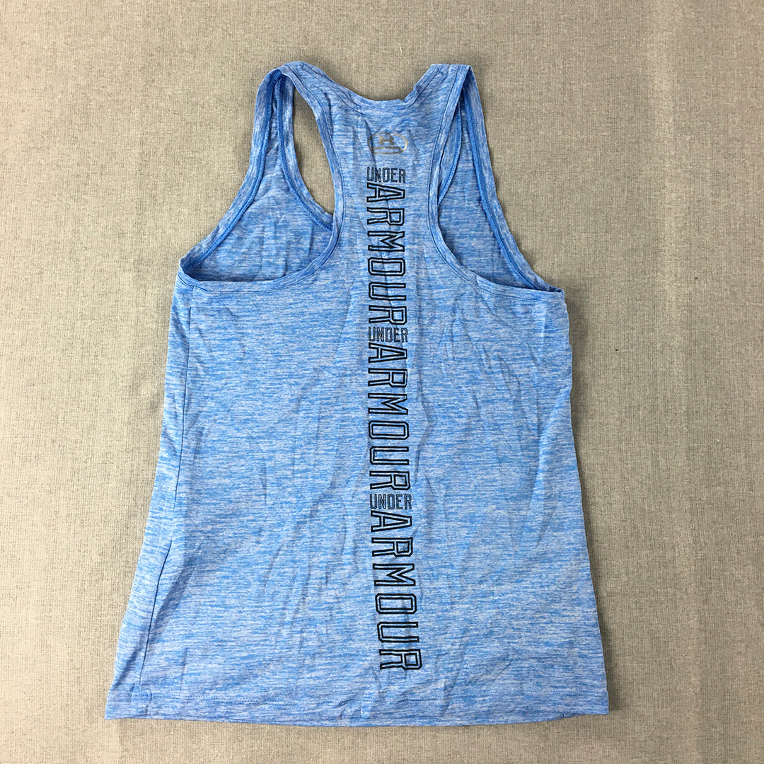 Under Armour Womens Tank Top Size XS Blue Sleeveless Singlet Shirt