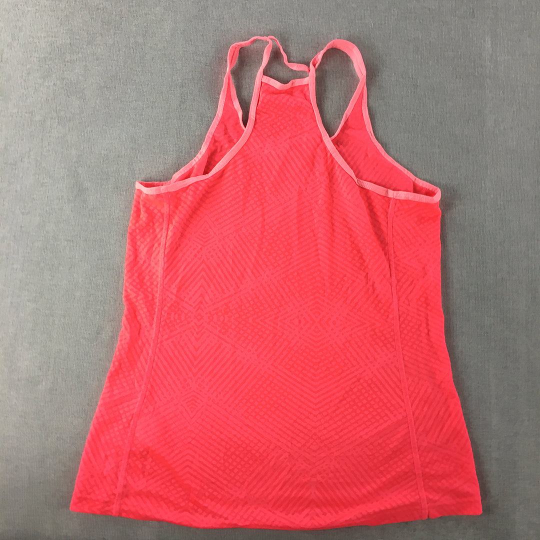 Adidas Supernova Womens Tank Top Size L Hot Pink Logo Sleeveless Singlet Shirt