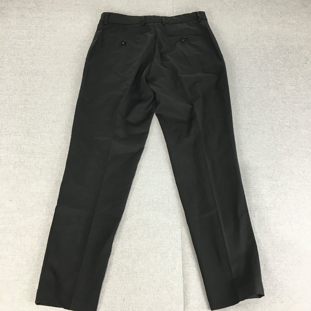 Zara Man Dress Pants Size 31 Black Straight Pockets Formal