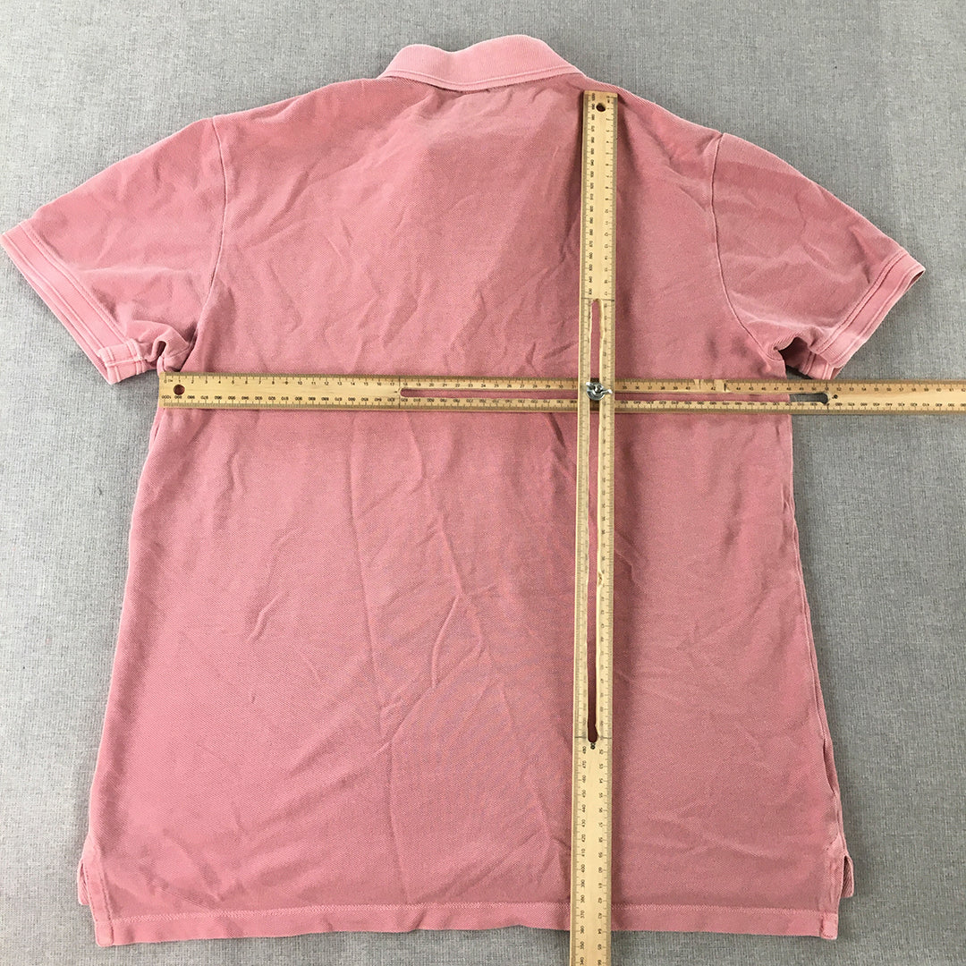 Country Road Mens Polo Shirt Size S Pink Collared Short Sleeve Rugby