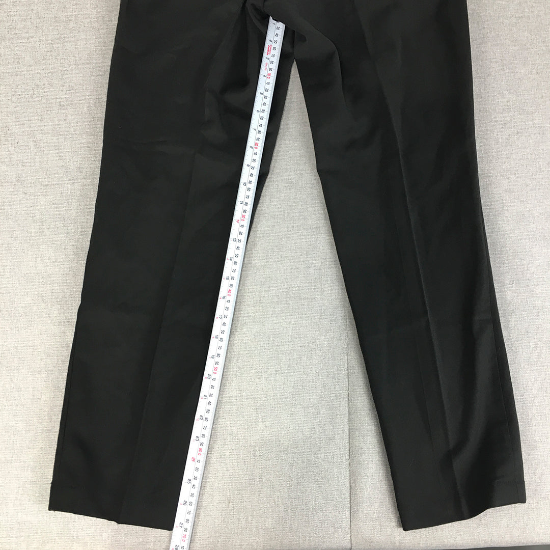 Zara Man Dress Pants Size 31 Black Straight Pockets Formal