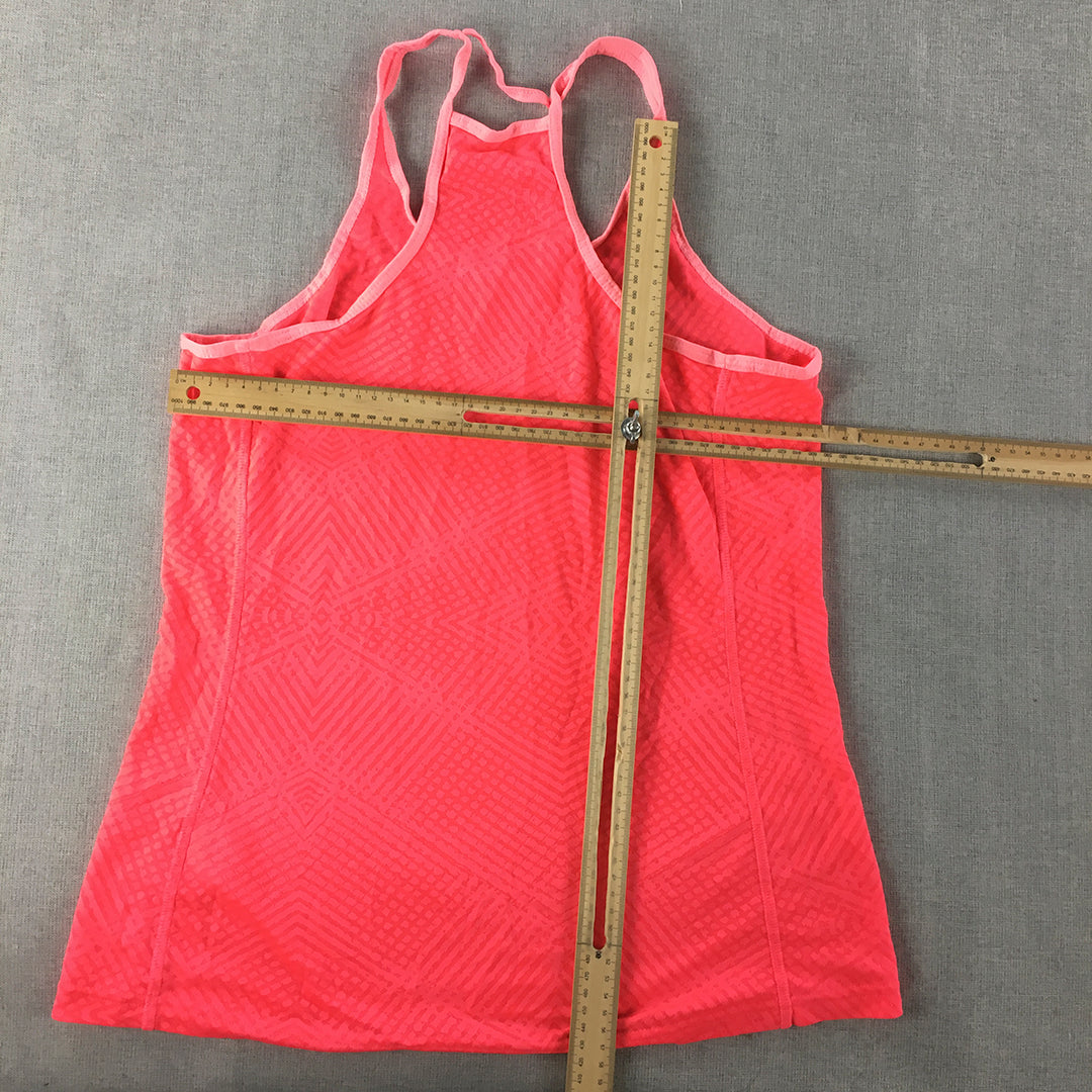 Adidas Supernova Womens Tank Top Size L Hot Pink Logo Sleeveless Singlet Shirt