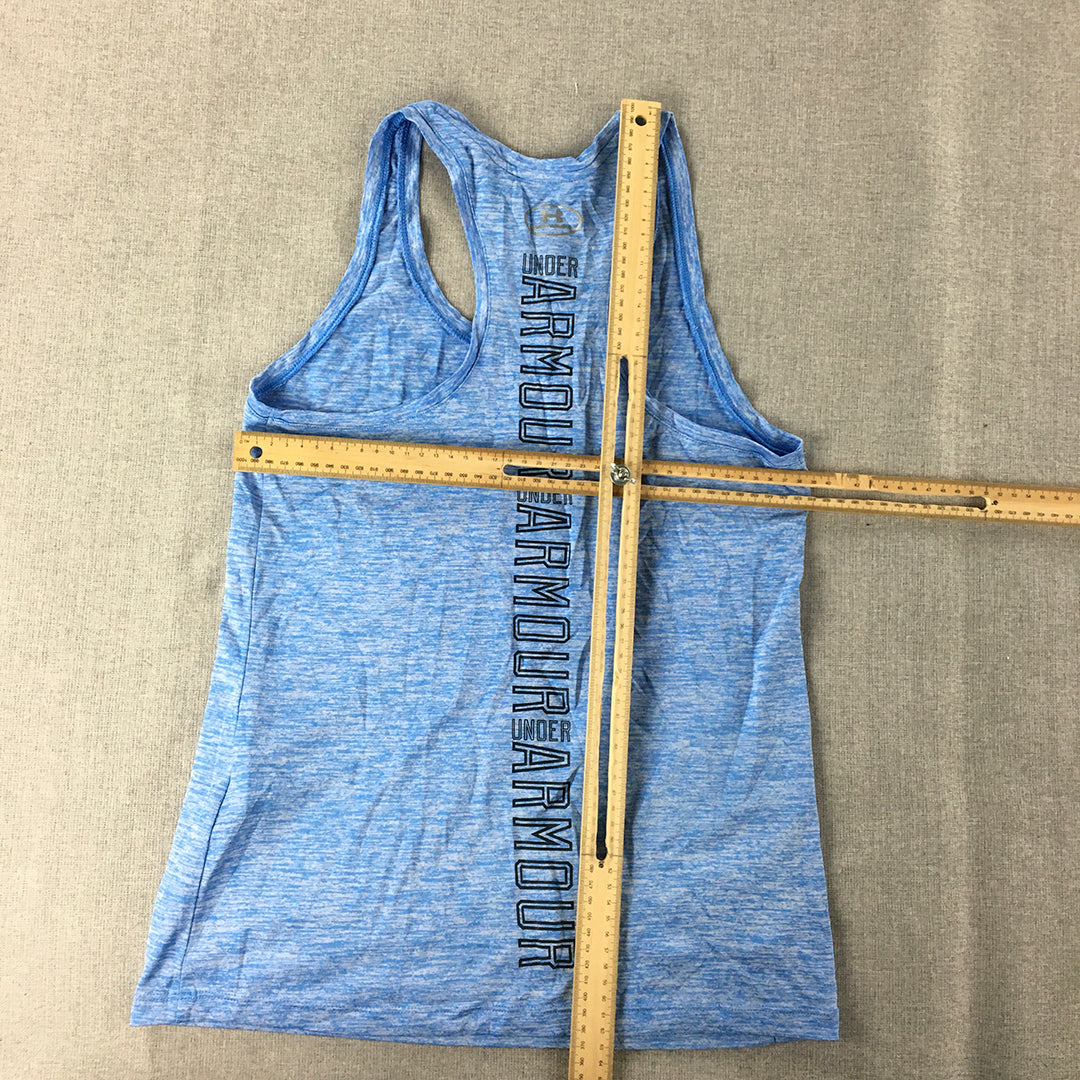 Under Armour Womens Tank Top Size XS Blue Sleeveless Singlet Shirt