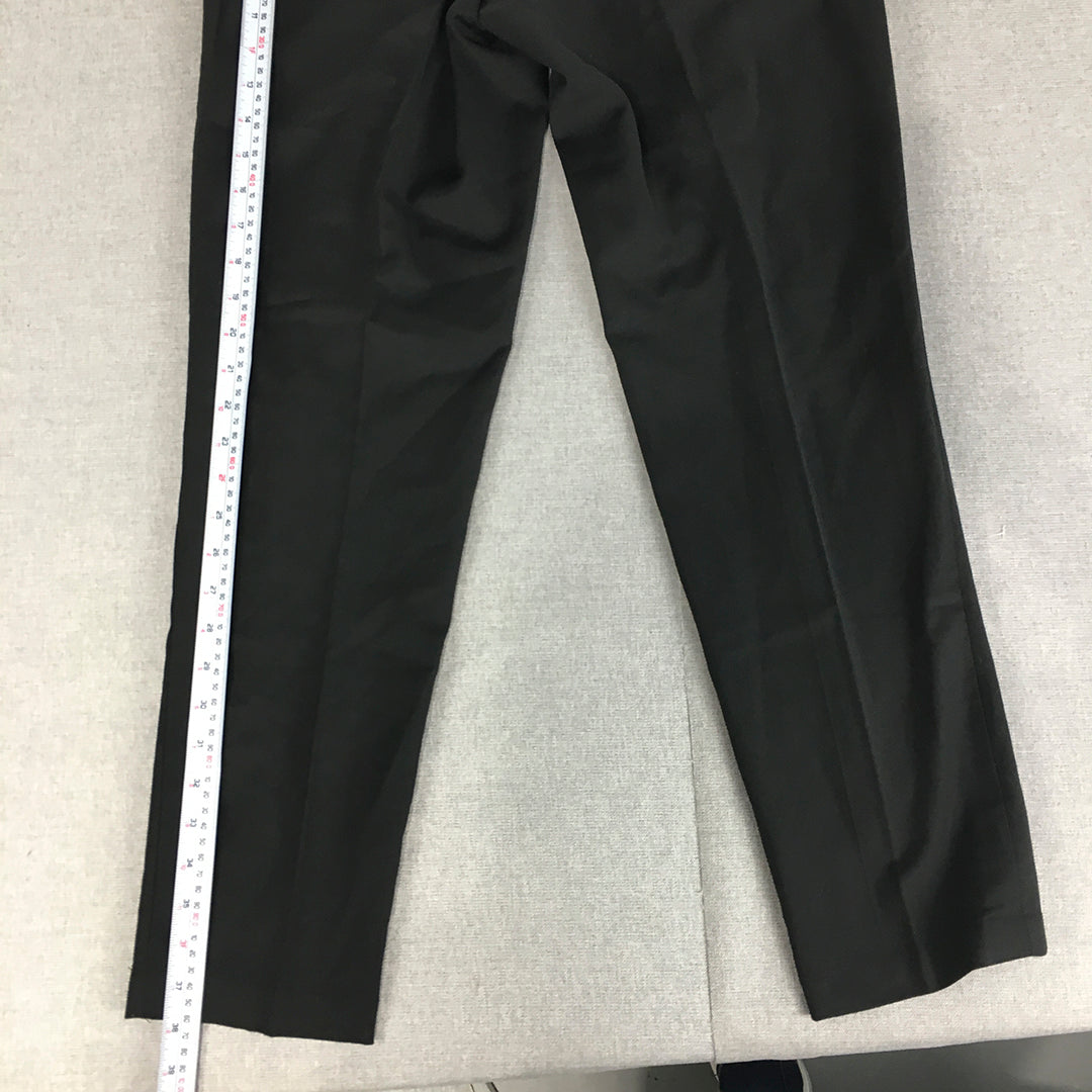 Zara Man Dress Pants Size 31 Black Straight Pockets Formal